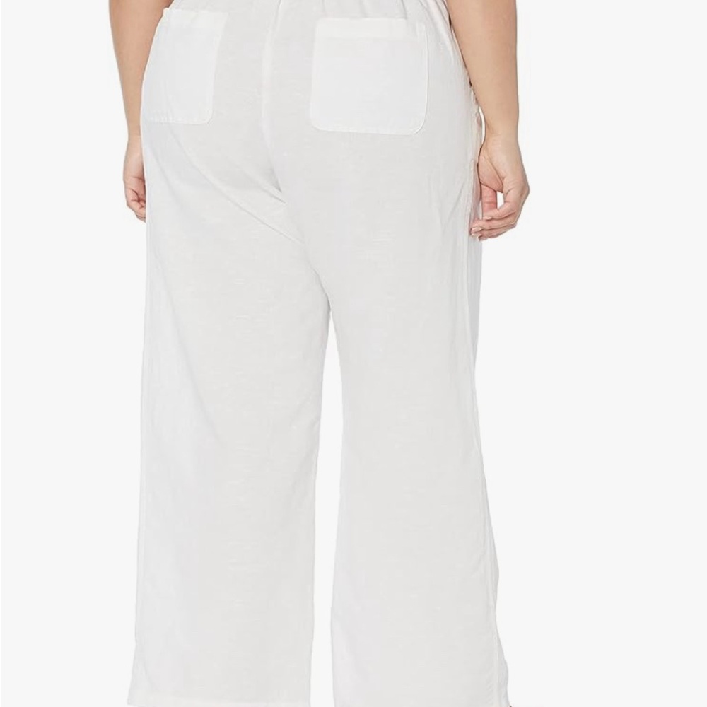 Amazon Essentials White Linen Pants - Picture 2 of 7